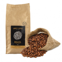 Káva Simple Coffee Espresso Blend Brazil a India 80% Arabica a 20% Robusta 1000g